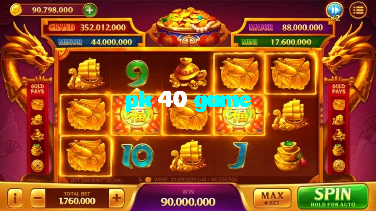 pk 40 game casino presented on mobile device in Pakistan with slots and live games